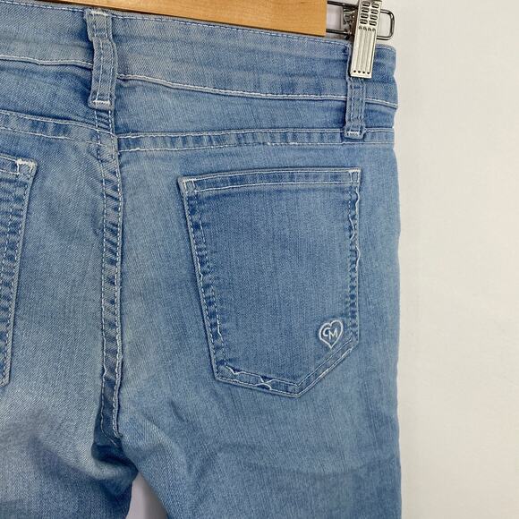 Carmar Light Wash Blue Denim Cropped Ankle Skinny Jeans Women's Size 27 - Picture 6 of 9